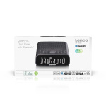 Lenco Clock radio with DAB+/FM, Bluetooth® and large dimmable LCD display