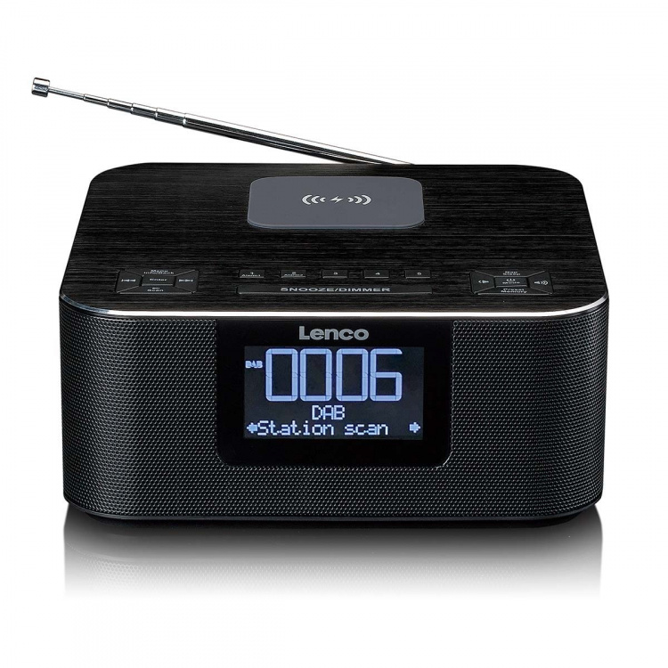 Lenco Stereo clock radio with DAB+ FM Bluetooth® wireless charge Lenco Stereo clock radio with DAB+ FM Bluetooth® wireless charge