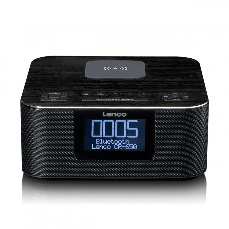Lenco Stereo clock radio with DAB+ FM Bluetooth® wireless charge Lenco Stereo clock radio with DAB+ FM Bluetooth® wireless charge