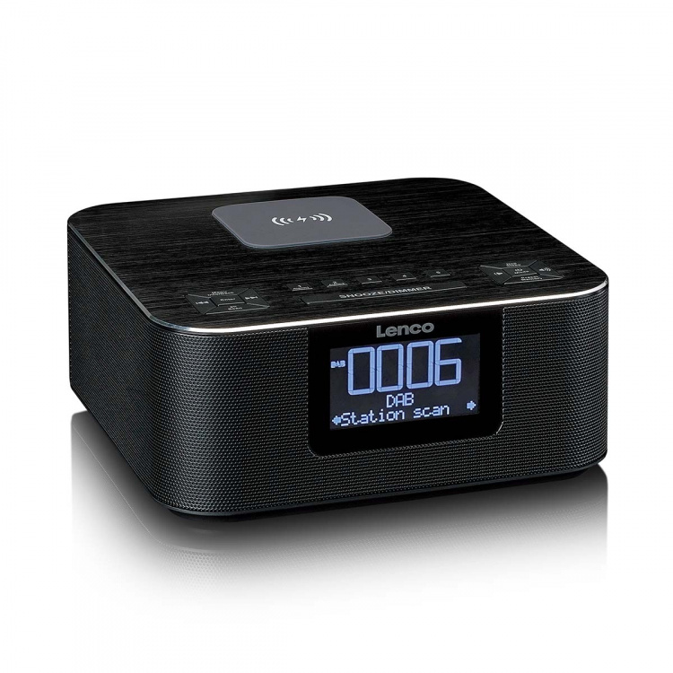 Lenco Stereo clock radio with DAB+ FM Bluetooth® wireless charge Lenco Stereo clock radio with DAB+ FM Bluetooth® wireless charge