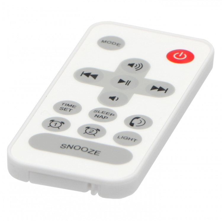 Lenco FM Alarm Clock Radio - Wake-up Light with Bluetooth® Red Lenco FM Alarm Clock Radio - Wake-up Light with Bluetooth® Red