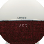 Lenco FM Alarm Clock Radio - Wake-up Light with Bluetooth® Red Lenco FM Alarm Clock Radio - Wake-up Light with Bluetooth® Red