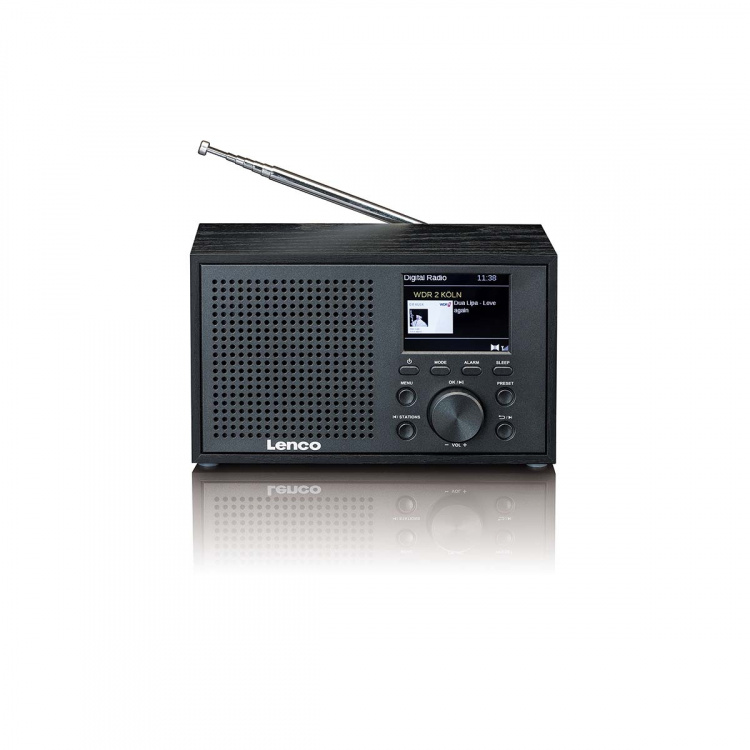 Lenco Mono DAB+ FM radio with Bluetooth® Black Lenco Mono DAB+ FM radio with Bluetooth® Black
