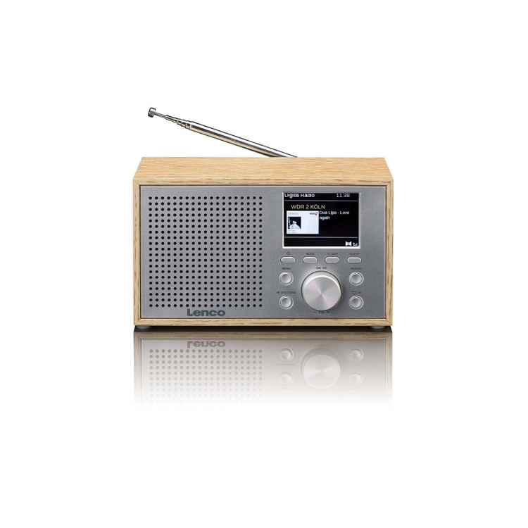 Lenco Mono DAB+ FM radio with Bluetooth® Wood Lenco Mono DAB+ FM radio with Bluetooth® Wood