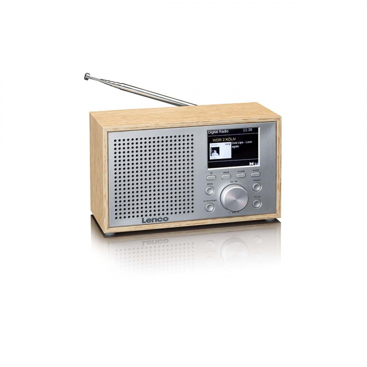 Lenco Mono DAB+ FM radio with Bluetooth® Wood Lenco Mono DAB+ FM radio with Bluetooth® Wood