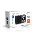 Lenco Internet radio with color display and Bluetooth® Black