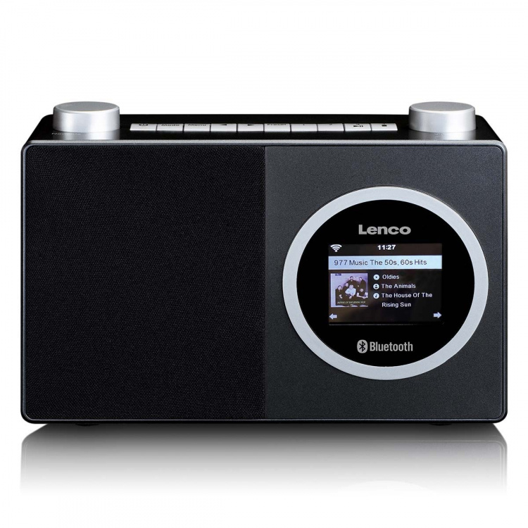 Lenco Internet radio with color display and Bluetooth® Black Lenco Internet radio with color display and Bluetooth® Black