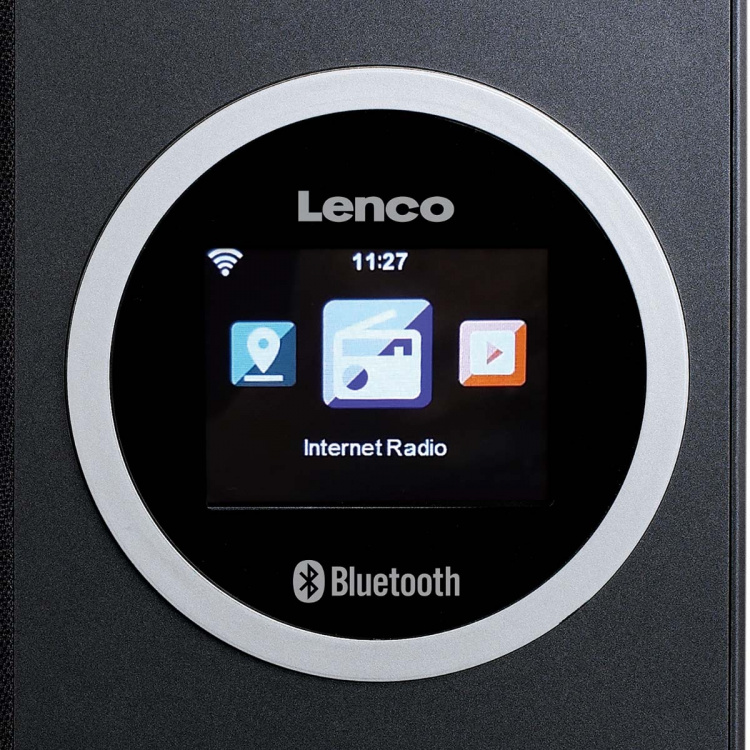 Lenco Internet radio with color display and Bluetooth® Black Lenco Internet radio with color display and Bluetooth® Black