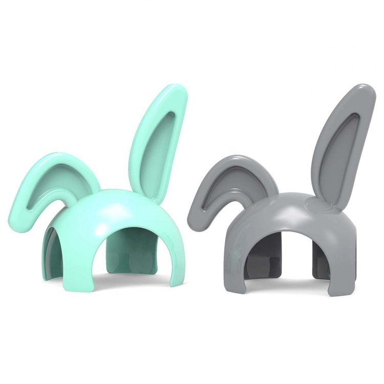 Alecto Bunny Ears Cover for DIVM-850 Gray and Green