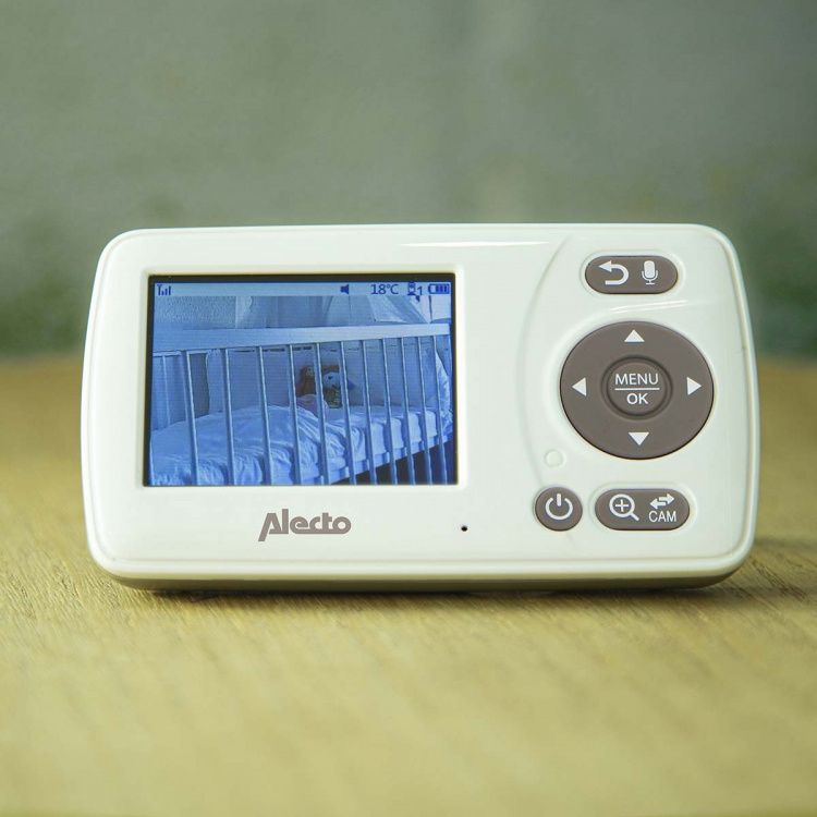 Alecto Video monitor 2,4 inch colour display White / Taupe