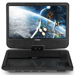 Lenco 9 inch portable DVD new design with bracket Black