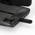 Lenco 9 inch portable DVD new design with bracket Black