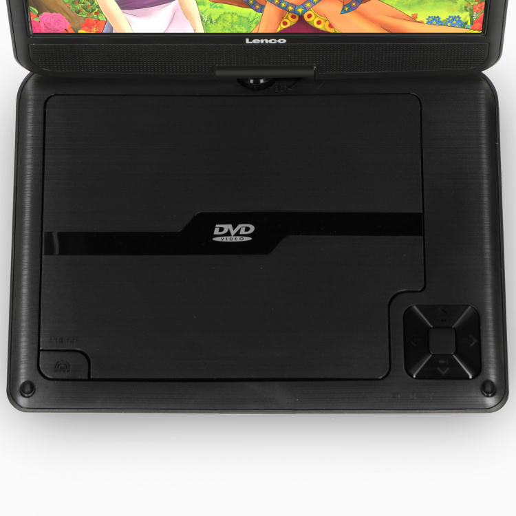 Lenco 9 inch portable DVD new design with bracket Black