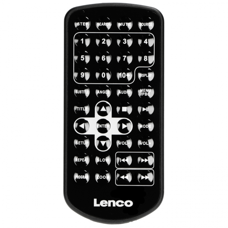Lenco 9 inch portable DVD new design with bracket Black