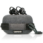 Lenco Sweatproof Bluetooth® headphones including power bank case Black Lenco Sweatproof Bluetooth® headphones including power bank case Black