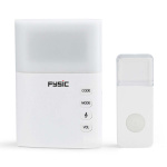 Fysic Wireless doorbell with flashing light White