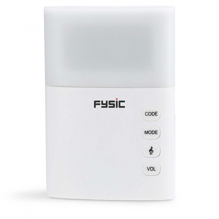 Fysic Wireless doorbell with flashing light White