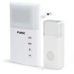 Fysic Wireless doorbell with flashing light White