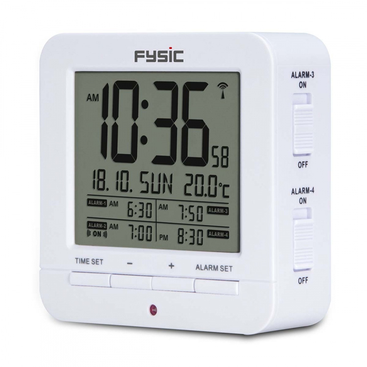Fysic Digital alarm clock with temperature display Fysic Digital alarm clock with temperature display