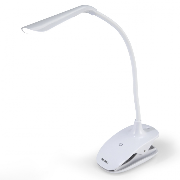 Fysic Rechargeable LED lamp with clamp White Fysic Rechargeable LED lamp with clamp White