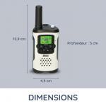 Alecto Set of 2 two-way radios 7 km White / Black