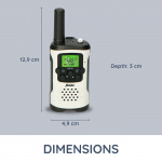 Alecto Set of 2 two-way radios 7 km White / Black