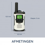 Alecto Set of 2 two-way radios 7 km White / Black