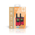 Alecto Set of 2 walkie talkies range up to 7 kilometers Red / Black Alecto Set of 2 walkie talkies range up to 7 kilometers Red / Black
