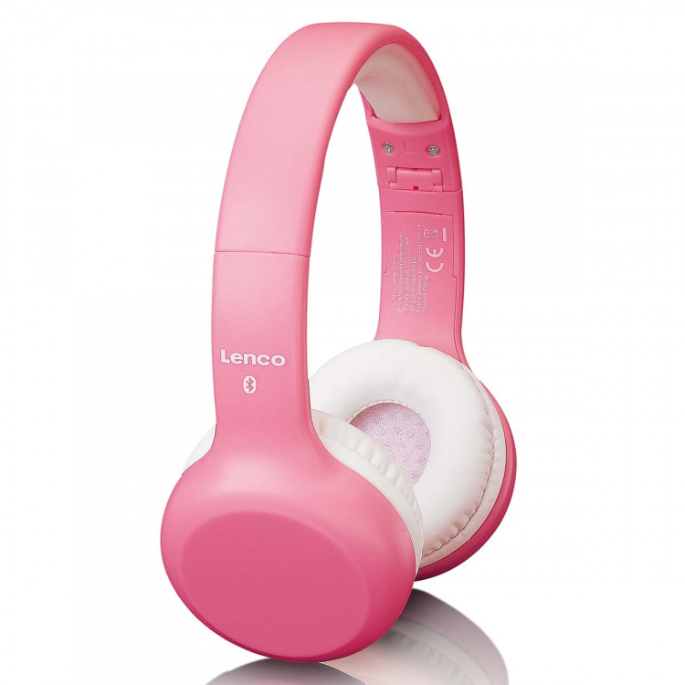 Lenco Kids Bluetooth® headphone with stickers Pink Lenco Kids Bluetooth® headphone with stickers Pink