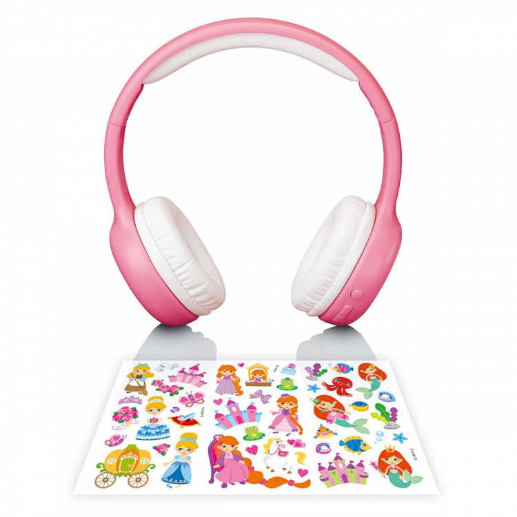 Lenco Kids Bluetooth® headphone with stickers Pink Lenco Kids Bluetooth® headphone with stickers Pink
