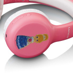 Lenco Kids Bluetooth® headphone with stickers Pink Lenco Kids Bluetooth® headphone with stickers Pink