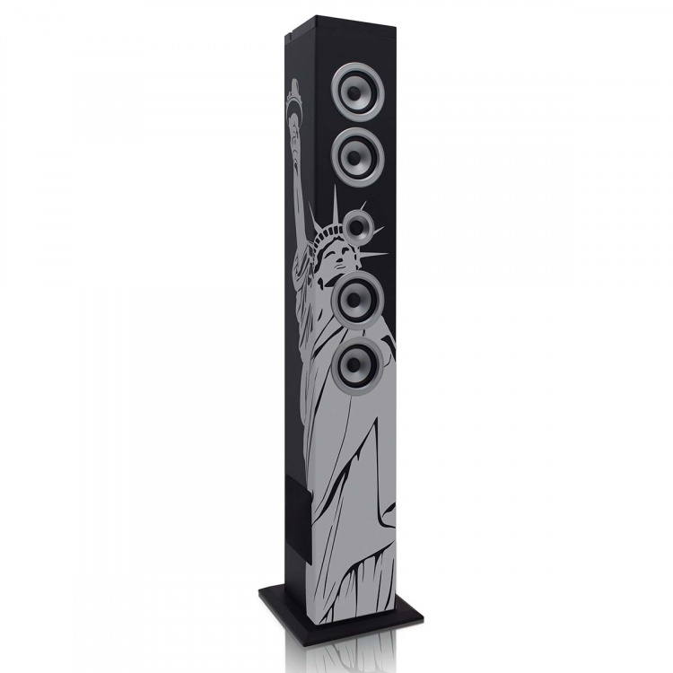ICES Tower speaker, bt, pll fm, usb, print ICES Tower speaker, bt, pll fm, usb, print