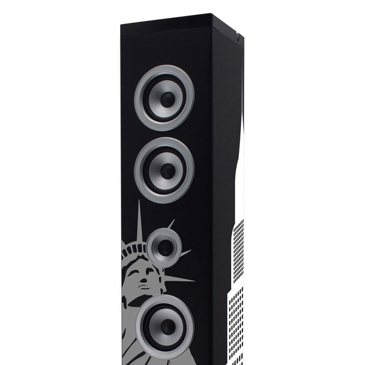 ICES Tower speaker, bt, pll fm, usb, print ICES Tower speaker, bt, pll fm, usb, print