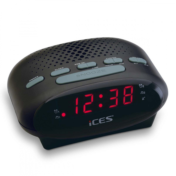 ICES Clock radio Black ICES Clock radio Black
