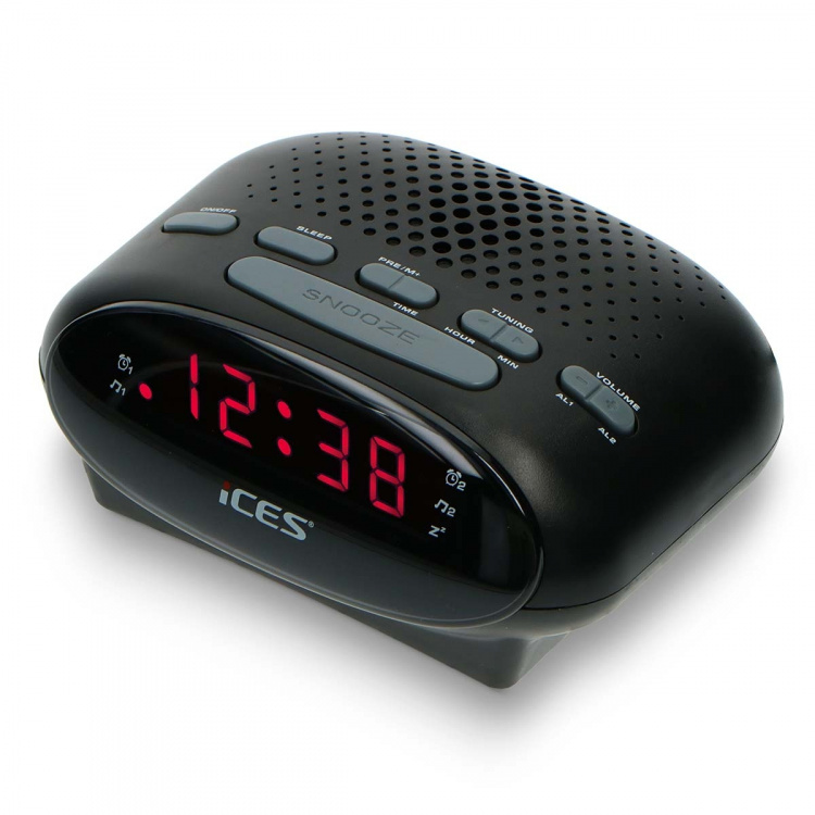 ICES Clock radio Black ICES Clock radio Black