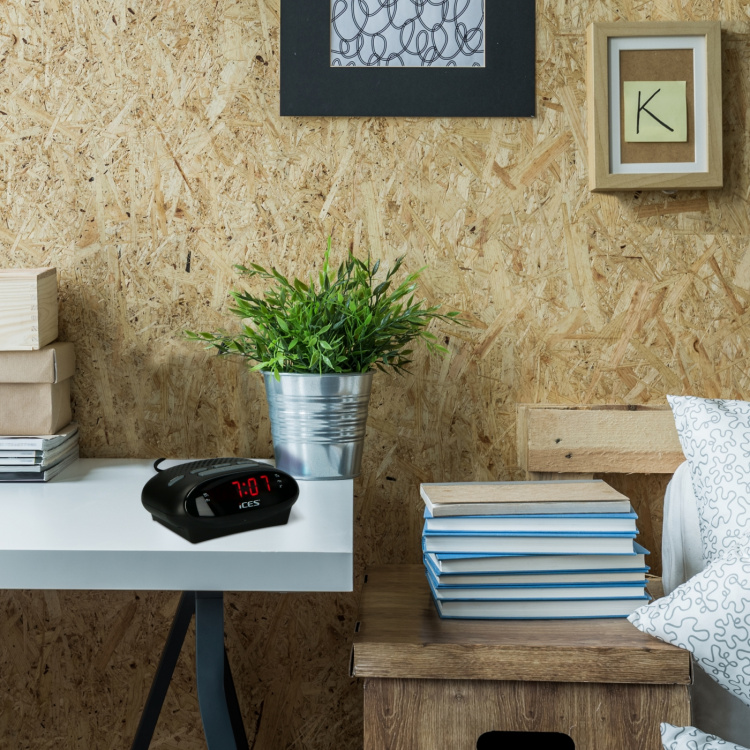 ICES Clock radio Black ICES Clock radio Black