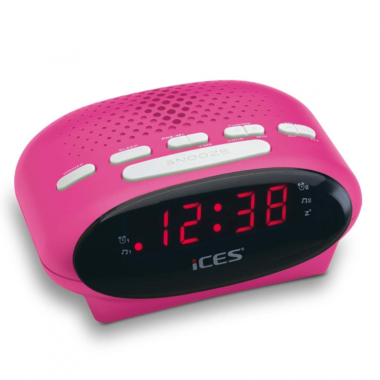 ICES Clock radio Pink ICES Clock radio Pink
