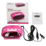 ICES Clock radio Pink ICES Clock radio Pink