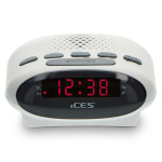 ICES Clock radio White ICES Clock radio White