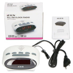 ICES Clock radio White ICES Clock radio White