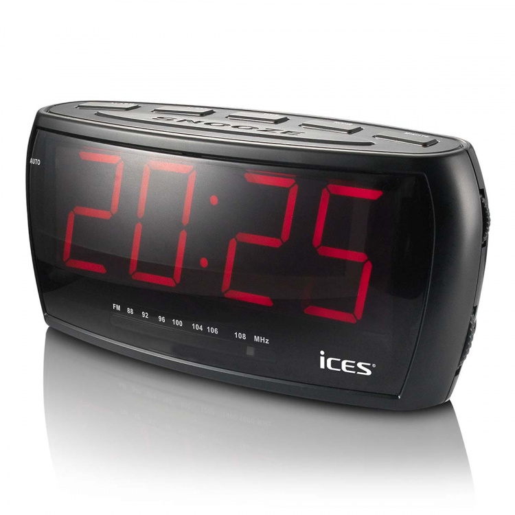 ICES FM clock radio with jumbo display ICES FM clock radio with jumbo display