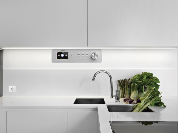 Lenco Kitchen Internet Radio with FM White Lenco Kitchen Internet Radio with FM White