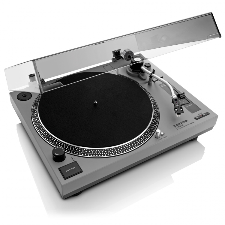 Lenco Turntable direct drive PC encode CE-UK Grey Lenco Turntable direct drive PC encode CE-UK Grey