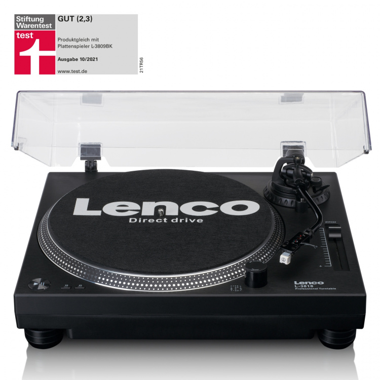 Lenco Direct drive Record Player with USB/PC Encoding Black Lenco Direct drive Record Player with USB/PC Encoding Black