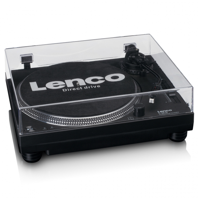 Lenco Direct drive Record Player with USB/PC Encoding Black Lenco Direct drive Record Player with USB/PC Encoding Black