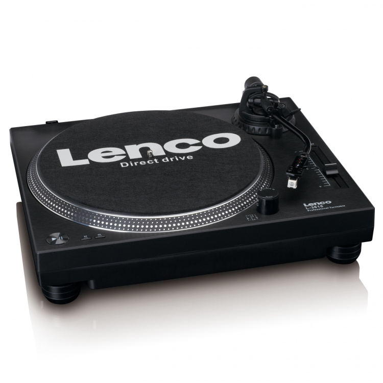 Lenco Direct drive Record Player with USB/PC Encoding Black Lenco Direct drive Record Player with USB/PC Encoding Black