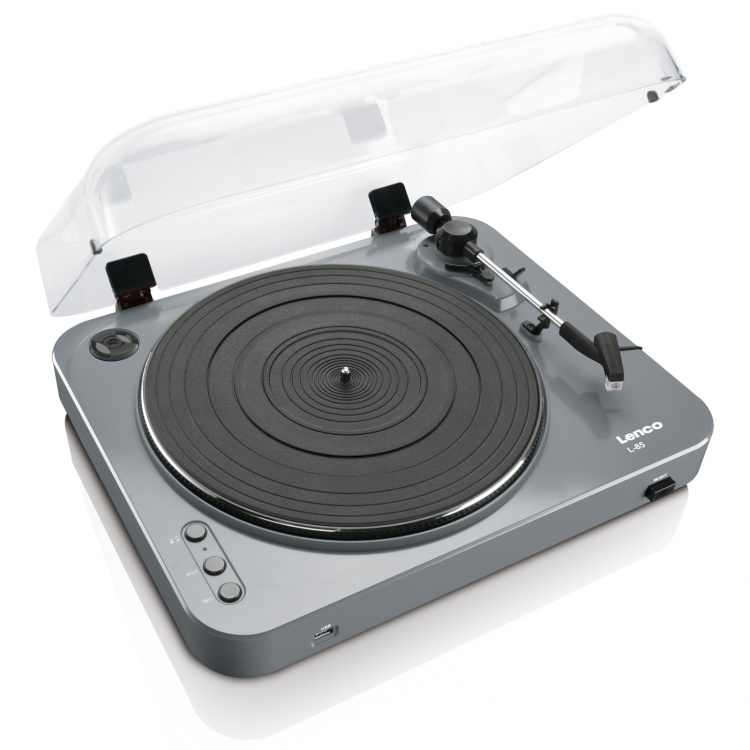 Lenco Record Player with USB direct encoding Grey