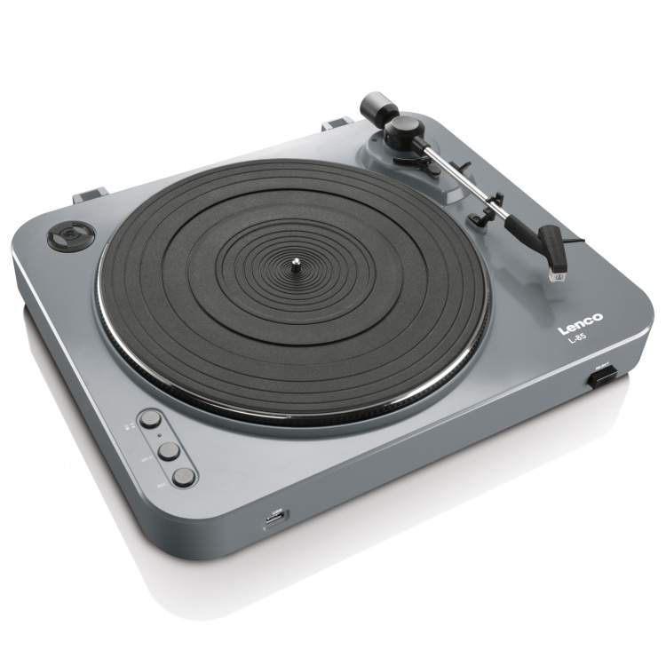Lenco Record Player with USB direct encoding Grey