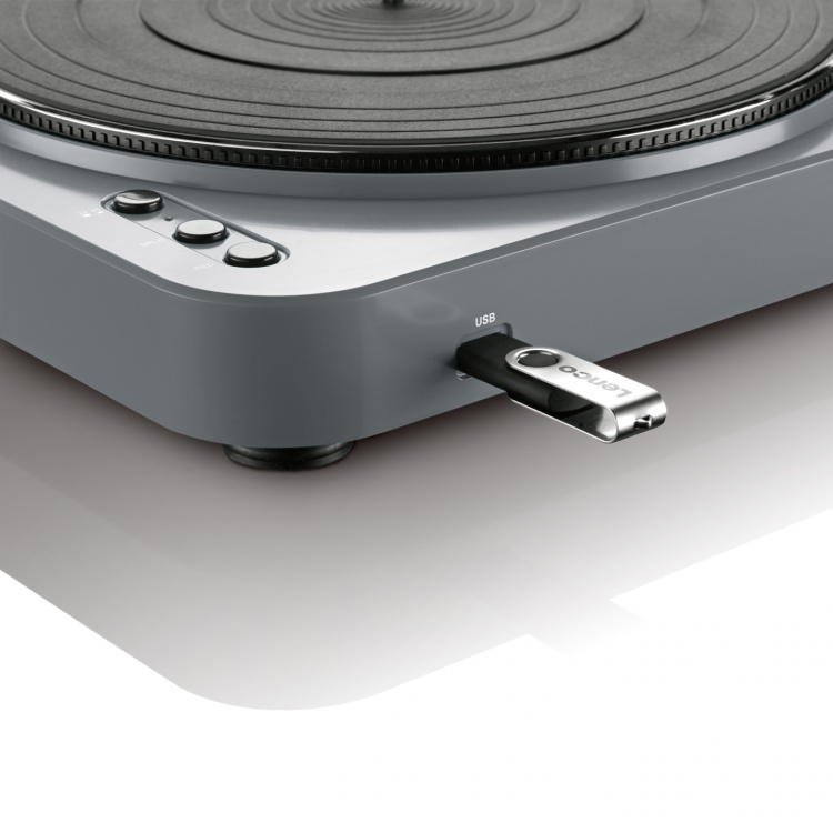 Lenco Record Player with USB direct encoding Grey