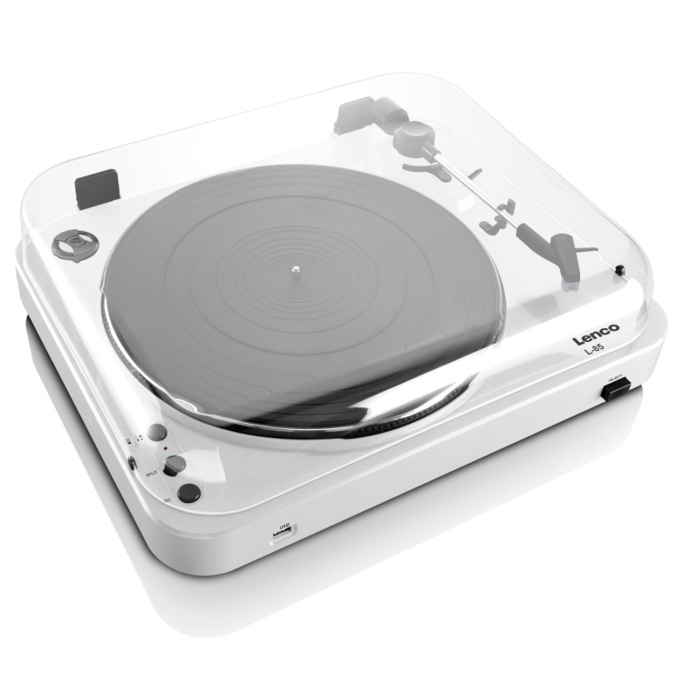 Lenco Record Player with USB direct encoding White Lenco Record Player with USB direct encoding White